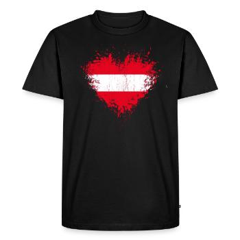 Austria - Men's Premium Organic T-Shirt - black - Front - Nico (187cm)