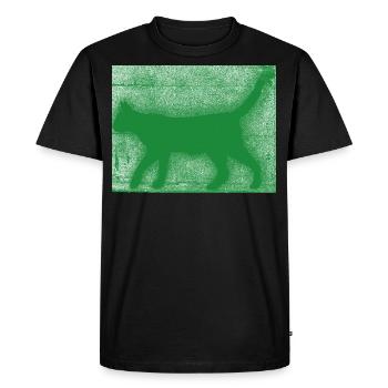 Green Kate Green Spray - Men's Premium Organic T-Shirt - black - Front - Nico (187cm)