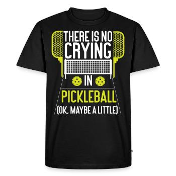 Pickleball Il n’y a pas de pleurs - T-shirt Premium bio Homme - noir - Devant - Nico (187cm)