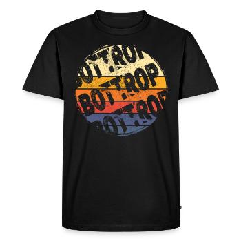 Bottrop Allemagne Ville Vintage Rétro Skyline - T-shirt Premium bio Homme - noir - Devant - Nico (187cm)