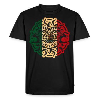 Mexique aztèque - T-shirt Premium bio Homme - noir - Devant - Nico (187cm)