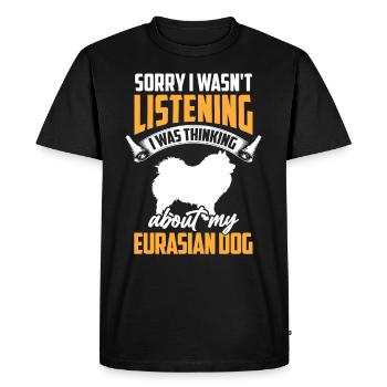 Eurasier était distrait Chien eurasien - T-shirt Premium bio Homme - noir - Devant - Nico (187cm)