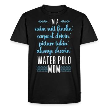 Water Polo Mom I'm A Swim Suit - Men's Premium Organic T-Shirt - black - Front - Nico (187cm)