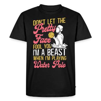 Water Polo Girl Don't Let The - T-shirt Premium bio Homme - noir - Devant - Nico (187cm)