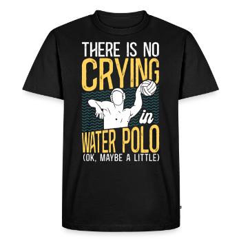 Water-polo Il n’y a pas de pleurs - T-shirt Premium bio Homme - noir - Devant - Nico (187cm)