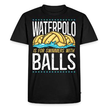 Water Polo Vintage Water Polo Is - Men's Premium Organic T-Shirt - black - Front - Nico (187cm)