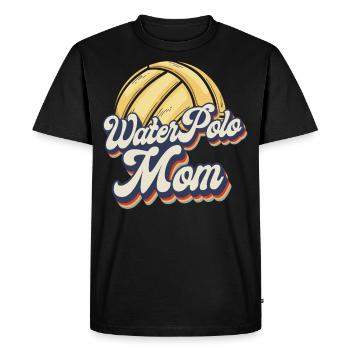 Water Polo Mom Retro Vintage Water - Men's Premium Organic T-Shirt - black - Front - Nico (187cm)