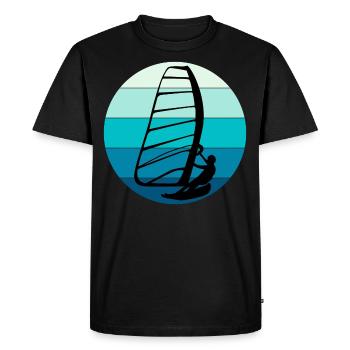 Planche à voile Planche à voile Planche à voile Surf Water Sport - T-shirt Premium bio Homme - noir - Devant - Nico (187cm)