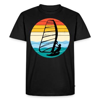 Planche à voile Planche à voile Planche à voile Surf Water Sport - T-shirt Premium bio Homme - noir - Devant - Nico (187cm)