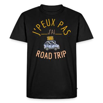 J Peux pas j ai Road - T-shirt Premium bio Homme - noir - Devant - Nico (187cm)