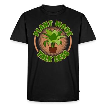 Funny Plants Garden Gardening Florist - Men's Premium Organic T-Shirt - black - Front - Nico (187cm)