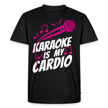 Karaoke Singer Karaoke Is My - T-shirt Premium bio Homme - noir - Devant - Nico (187cm)