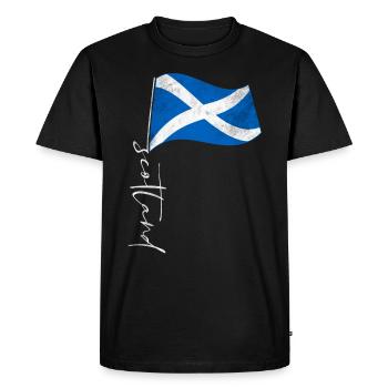 Écosse Drapeau écossais - T-shirt Premium bio Homme - noir - Devant - Nico (187cm)