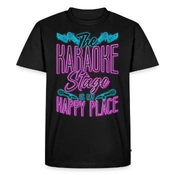 Karaoke Singer The Karaoke Stage - Men's Premium Organic T-Shirt - black - Front - Nico (187cm)