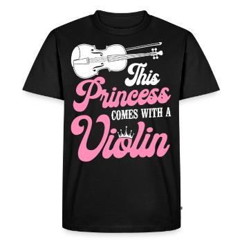 Violoniste Violoniste Fille This - T-shirt Premium bio Homme - noir - Devant - Nico (187cm)