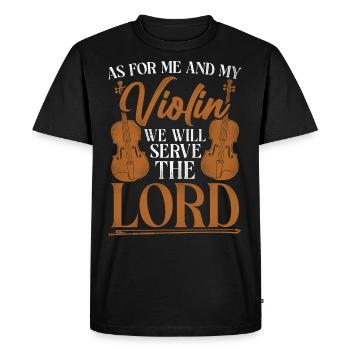 Violoniste Violoniste Jesus Faith - T-shirt Premium bio Homme - noir - Devant - Nico (187cm)