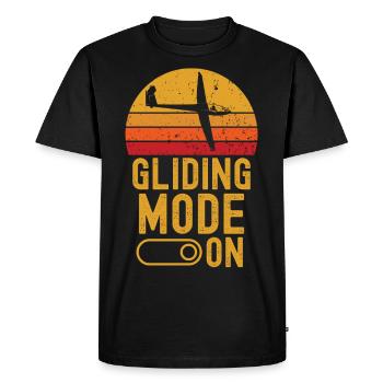 Gliding Fashion on retro vintage - Men's Premium Organic T-Shirt - black - Front - Nico (187cm)