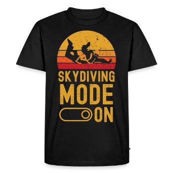 Skydiving Mode on retro vintage - Men's Premium Organic T-Shirt - black - Front - Nico (187cm)