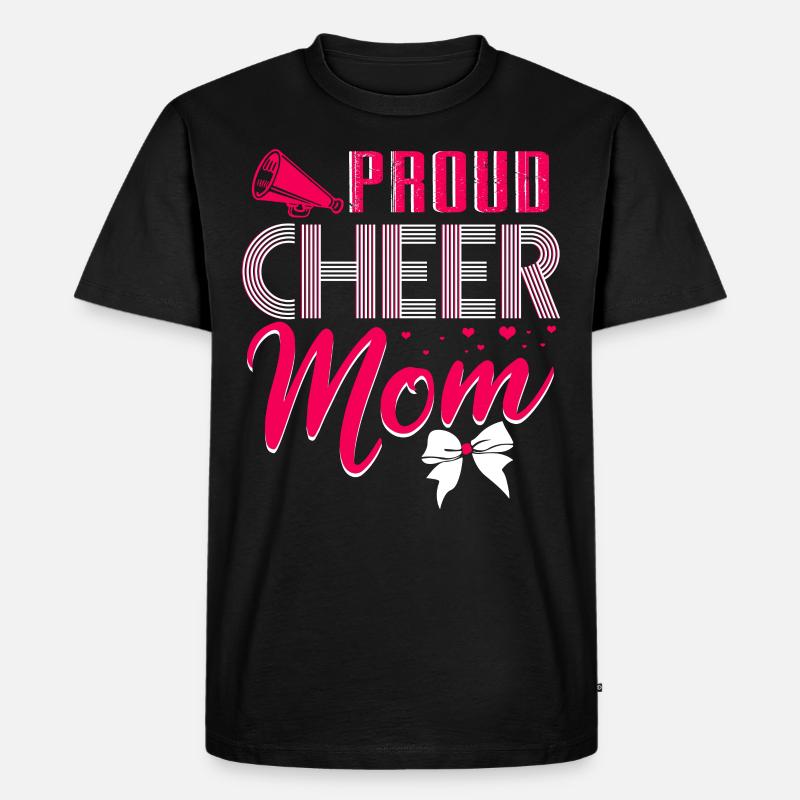 Cheerleading Mutter - Männer Premium Bio T-Shirt - Schwarz
