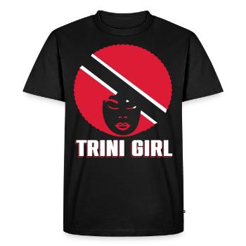 Fille de Trinité-et-Tobago - T-shirt Premium bio Homme - noir - Devant - Nico (187cm)