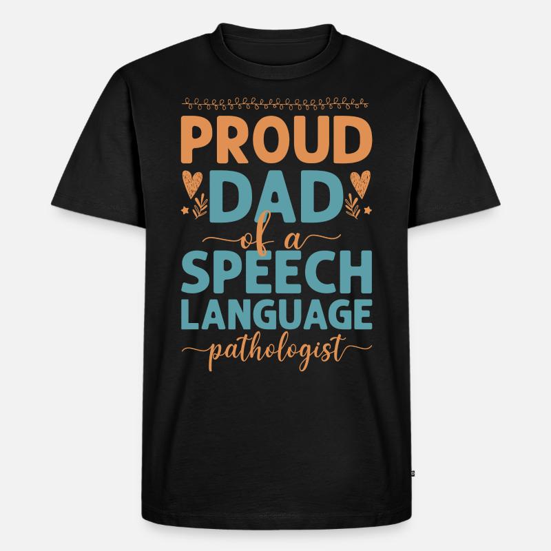 Speech Therapist Therapy Assistant - Männer Premium Bio T-Shirt - Schwarz