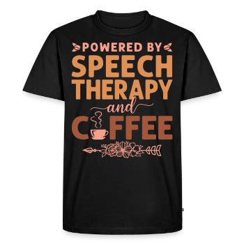 Speech Therapist Therapy Assistant - Men's Premium Organic T-Shirt - black - Front - Nico (187cm)