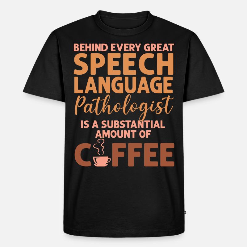 Speech Therapist Therapy Assistant - Männer Premium Bio T-Shirt - Schwarz