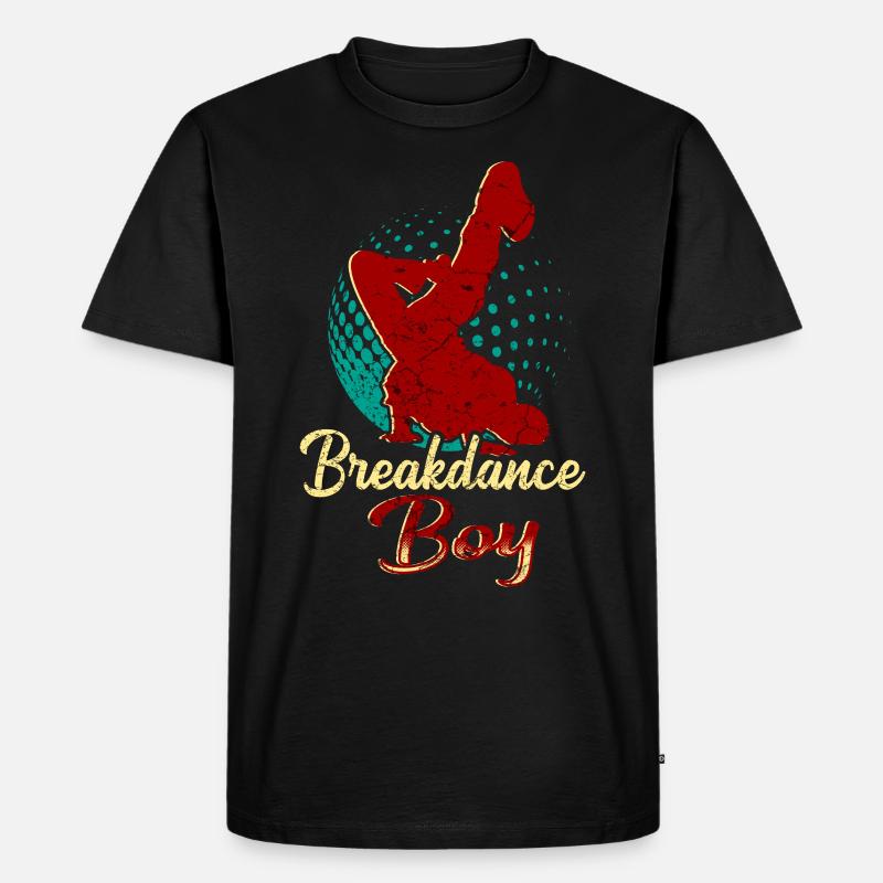 Breakdance Junge Breakdancer Tanzen - Männer Premium Bio T-Shirt - Schwarz