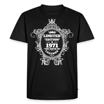 1971 - Men's Premium Organic T-Shirt - black - Front - Nico (187cm)