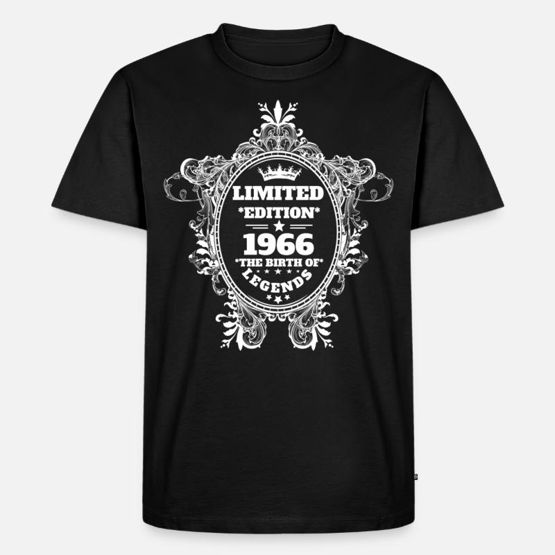 1966 - Männer Premium Bio T-Shirt - Schwarz
