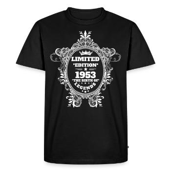 1953 - Men's Premium Organic T-Shirt - black - Front - Nico (187cm)