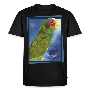 The Yucatecan parrot - Men's Premium Organic T-Shirt - black - Front - Nico (187cm)