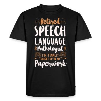 Speech Therapist Therapy Assistant - Men's Premium Organic T-Shirt - black - Front - Nico (187cm)