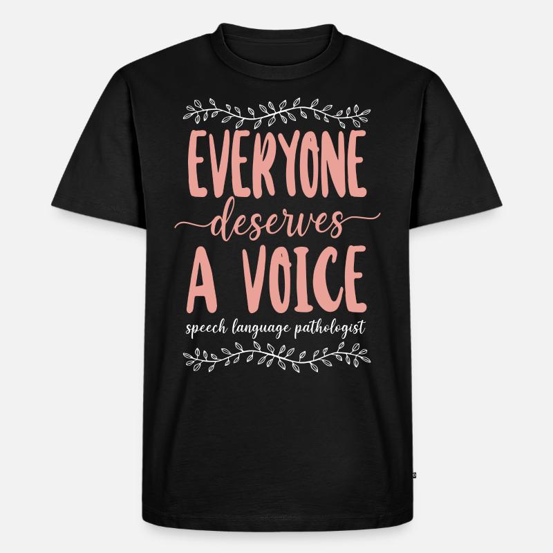 Speech Therapist Therapy Assistant - Männer Premium Bio T-Shirt - Schwarz