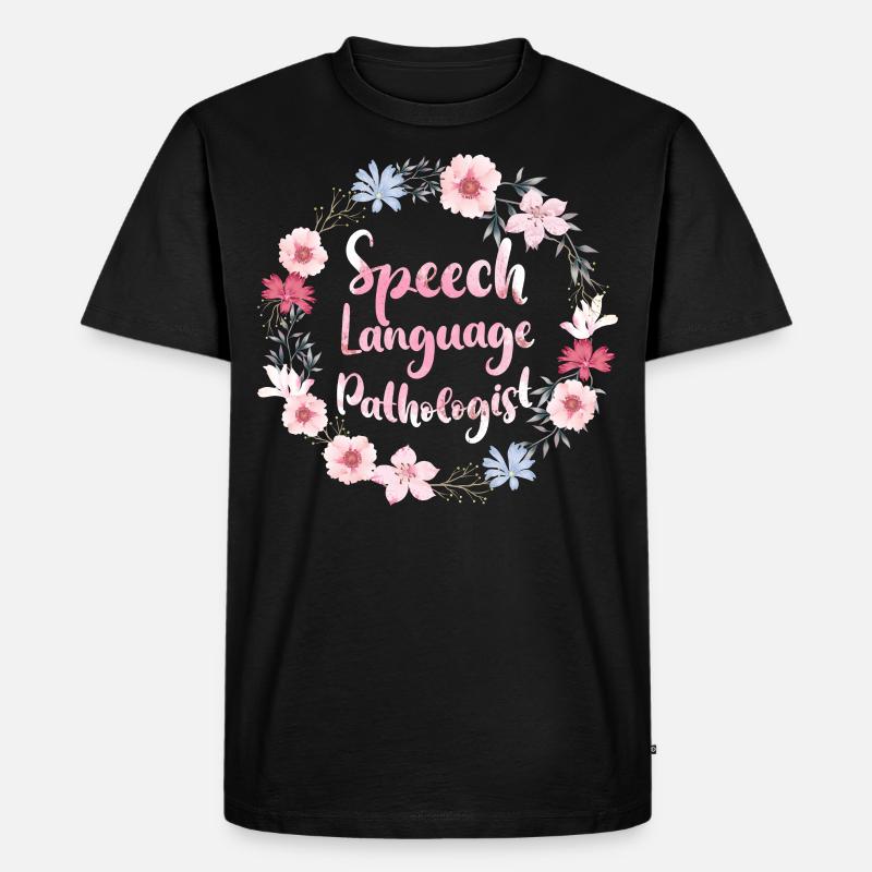 Speech Therapist Therapy Assistant - Männer Premium Bio T-Shirt - Schwarz