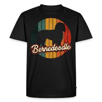Bernedoodle Chien - T-shirt Premium bio Homme - noir - Devant - Nico (187cm)