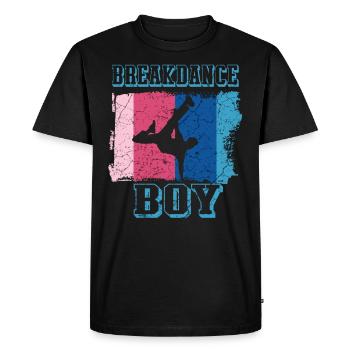 Breakdance Jeunes Breakdancers BBoy - T-shirt Premium bio Homme - noir - Devant - Nico (187cm)