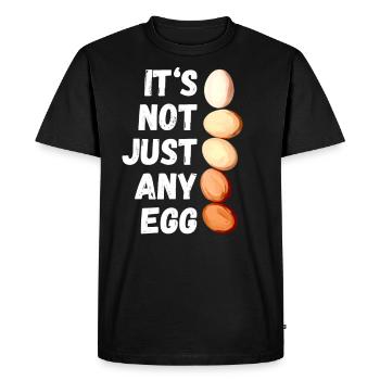 Le poulet aime les poulets dans le jardin - T-shirt Premium bio Homme - noir - Devant - Nico (187cm)