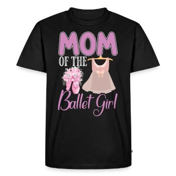 Ballet Danseuse Ballet Ballerine Mère - T-shirt Premium bio Homme - noir - Devant - Nico (187cm)