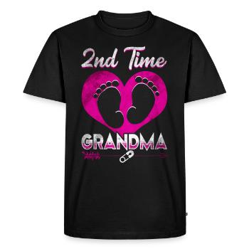 Grand-mère Grand-mère Stolz - T-shirt Premium bio Homme - noir - Devant - Nico (187cm)