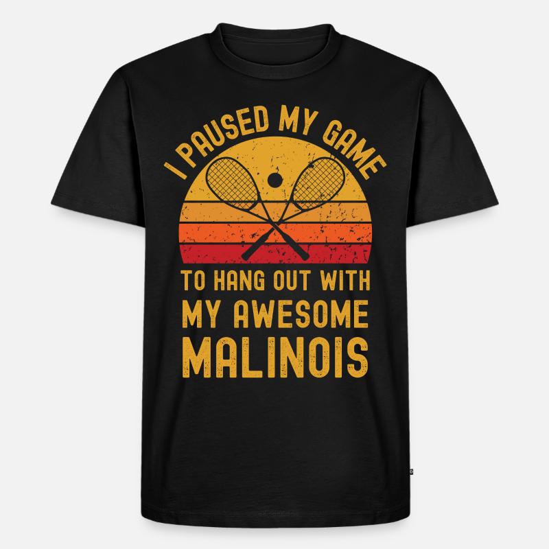 Squash und Malinois - Männer Premium Bio T-Shirt - Schwarz