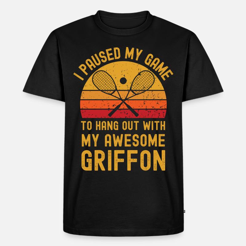 Squash und Griffon - Männer Premium Bio T-Shirt - Schwarz