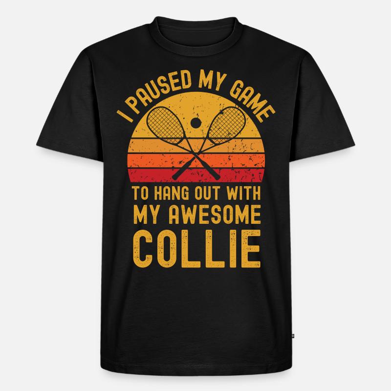 Squash und Collie - Männer Premium Bio T-Shirt - Schwarz