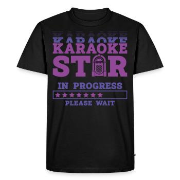 Karaoke Singer Karaoke Star In - Men's Premium Organic T-Shirt - black - Front - Nico (187cm)