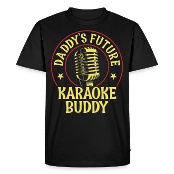 Karaoke Singer Daddy's Future - Men's Premium Organic T-Shirt - black - Front - Nico (187cm)