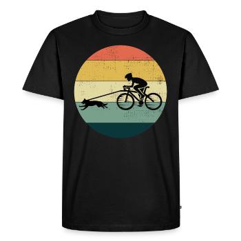 Bikejoring DogScooting Dog Sport Bike Bicycle Ride - T-shirt Premium bio Homme - noir - Devant - Nico (187cm)