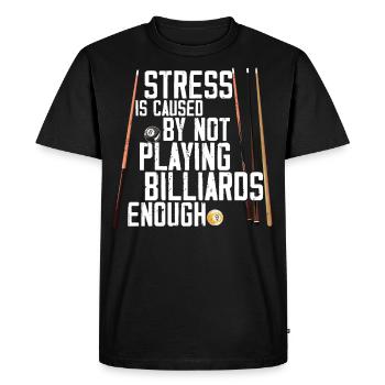 Billiards Pool Player Ball Vintage - Men's Premium Organic T-Shirt - black - Front - Nico (187cm)