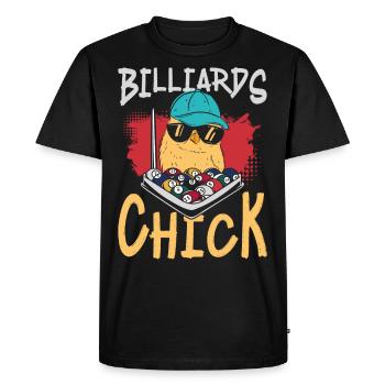 Billiards Pool Player Ball Girl - Men's Premium Organic T-Shirt - black - Front - Nico (187cm)