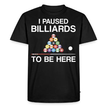 Billiards Pool Player Ball I - Men's Premium Organic T-Shirt - black - Front - Nico (187cm)