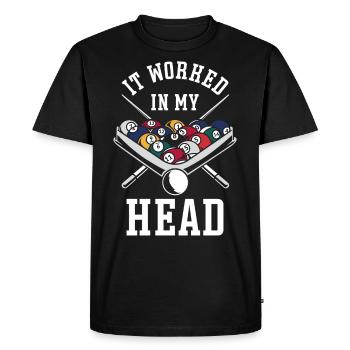 Billiards Pool Player Ball It - Men's Premium Organic T-Shirt - black - Front - Nico (187cm)